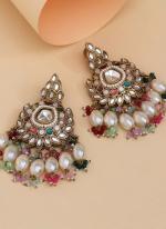   Festival Wear  Multi Color Kundan Earrings